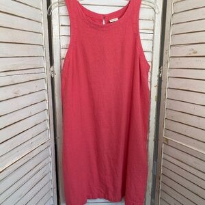 A New Day Pink Linen Dress